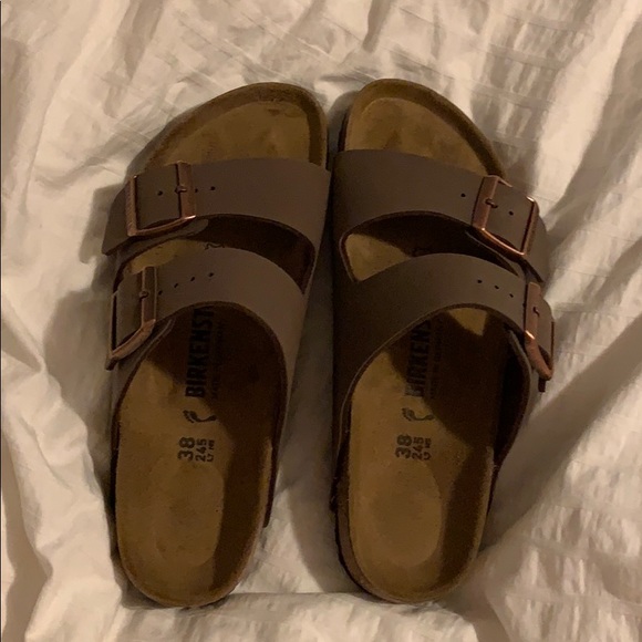 Birkenstock Shoes - New Arizona Birkenstock Mocha 38 Narrow